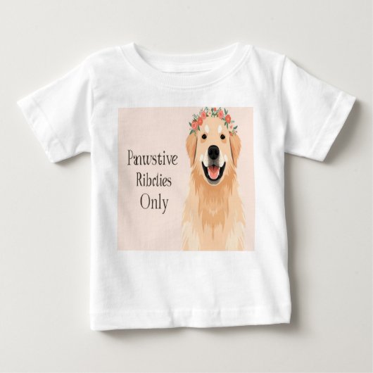 犬好き ベビーTシャツ (正面)