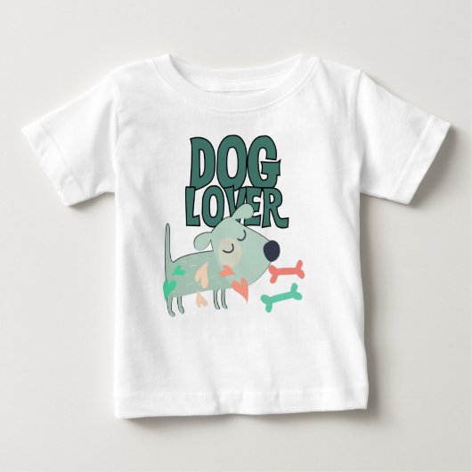 犬好き ベビーTシャツ (正面)