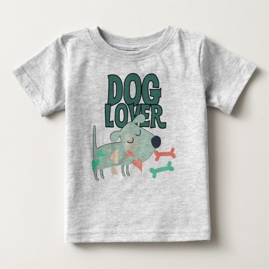 犬好き ベビーTシャツ (正面)