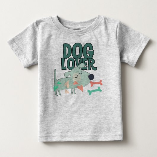 犬好き ベビーTシャツ (正面)