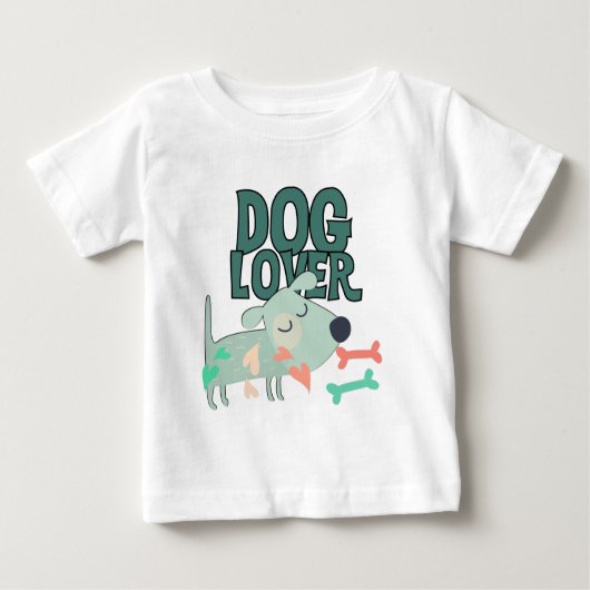 犬好き ベビーTシャツ (正面)