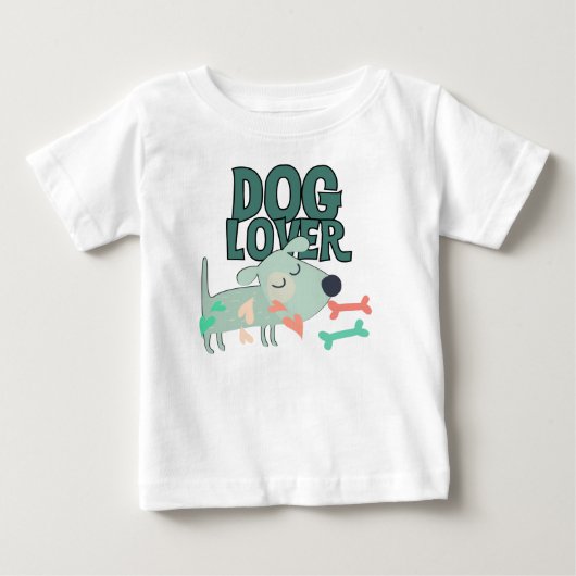 犬好き ベビーTシャツ (正面)