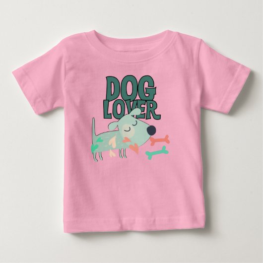 犬好き ベビーTシャツ (正面)