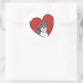 犬好き ラウンドシール (バッグ)