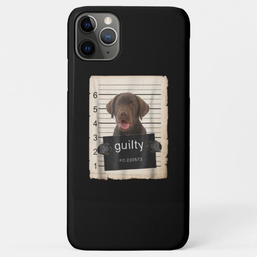 犬好き |有罪チョコレートラブラドール悪犬 Case-Mate iPhoneケース (裏面)
