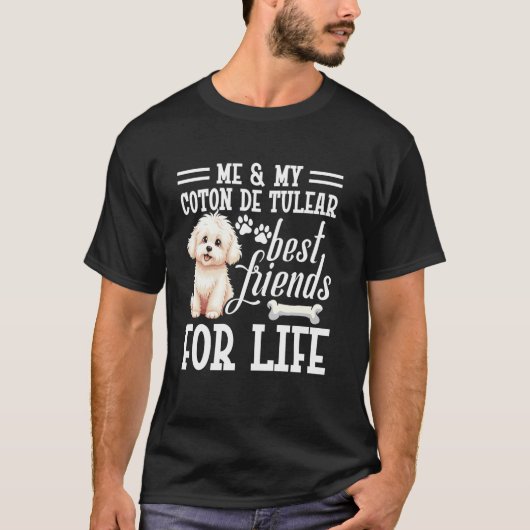 犬好き 犬の飼い主 最高の友達 子犬 コトン Tシャツ (正面)