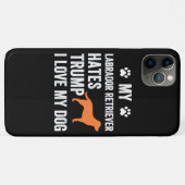 犬好き |私のラブラドールリトリバーはトランプを嫌う Case-Mate iPhoneケース (裏面(横))