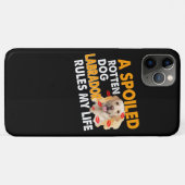 犬好き |腐った腐ったラブラドールが私の人生を支配 Case-Mate iPhoneケース (裏面(横))