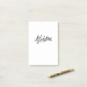 犬好き |音楽メロディマルチーズドッグオンミュージックノート ポストイット (デスク上)