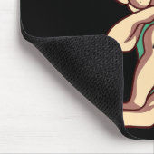 犬好き | Bulldog カッコいい I Love Mom Tattoo マウスパッド (コーナー)