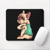 犬好き | Bulldog カッコいい I Love Mom Tattoo マウスパッド (マウス)