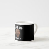 犬好き | I Love My Chocolate Lab エスプレッソカップ (正面右)