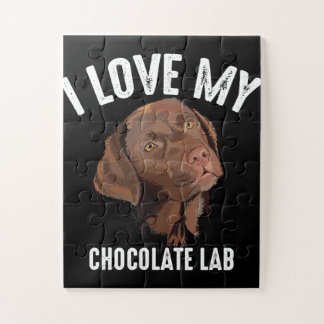 犬好き | I Love My Chocolate Lab ジグソーパズル