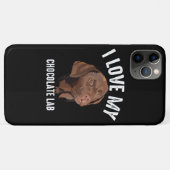 犬好き | I Love My Chocolate Lab Case-Mate iPhoneケース (裏面(横))