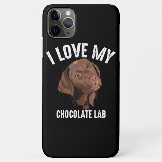 犬好き | I Love My Chocolate Lab Case-Mate iPhoneケース (裏面)