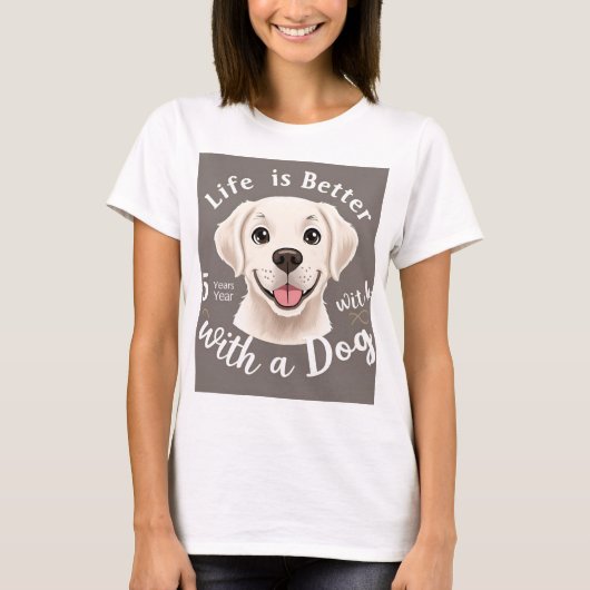 犬好き Tシャツ (正面)