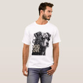 犬好き Tシャツ (正面フル)