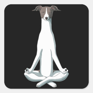 犬好き | Yoga イタリアン Greyhound スクエアシール