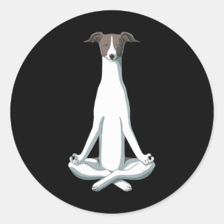 犬好き | Yoga イタリアン Greyhound ラウンドシール