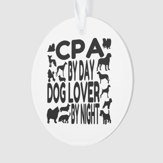 犬好きCPA オーナメント (正面)