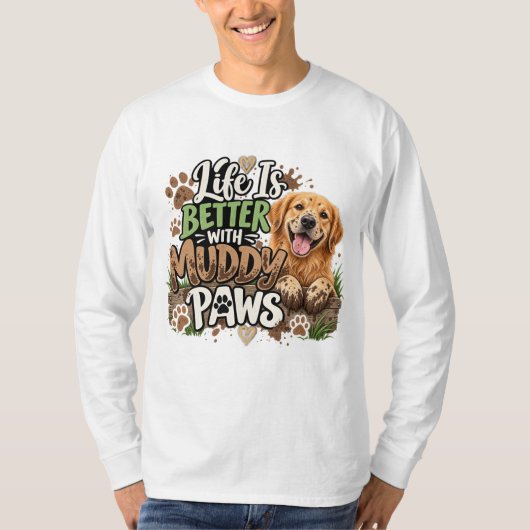 犬好きTシャツデザイン Tシャツ (正面)