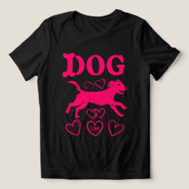 犬好きTシャツ、愛犬家ギフト、ランニングドッグ トライブレンドTシャツ