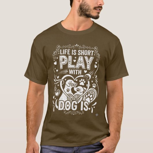 犬好きTシャツ Tシャツ (正面)