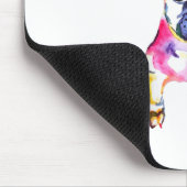 犬好フランスのきのブルドッグ水彩手描き マウスパッド (コーナー)