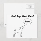 犬実在は吠えないぞ！ ポストカード (正面/裏面)