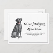 犬実在ラブラドールエステー買トマーケティング ポストカード (正面/裏面)