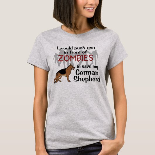 犬対ゾンビ Tシャツ (正面)