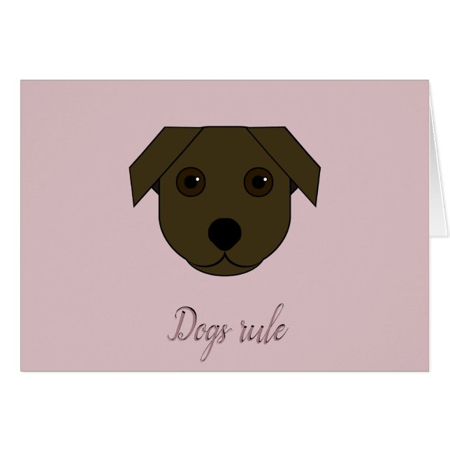 犬対猫のエイプリル・フールカード (正面横)