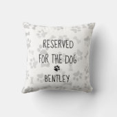 犬専用 – Paw Print – 犬好き クッション (裏面)