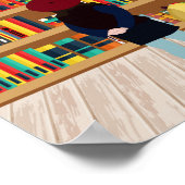 犬小屋に持ち込む本を選択 ポスター (角)