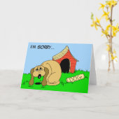 犬小屋のカードに カード (黄色い花)