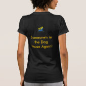 犬小屋のデザイン Tシャツ (裏面)