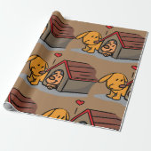 犬小屋のラッピング紙 ラッピングペーパー (アンロールド)