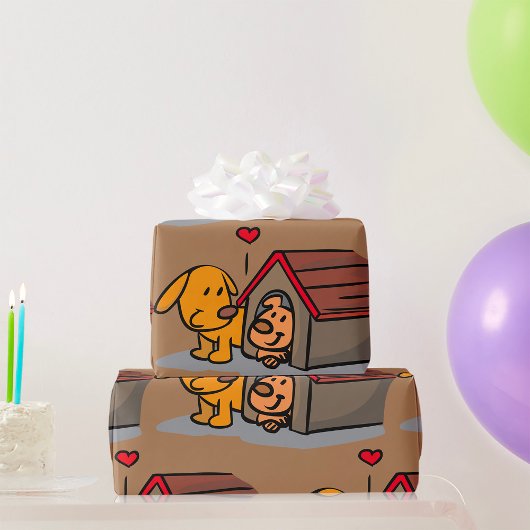 犬小屋のラッピング紙 ラッピングペーパー