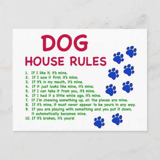 犬小屋の掟 - 生きるためのルール ポストカード (正面)