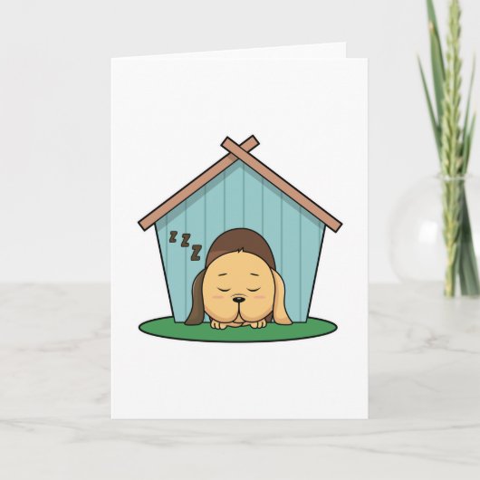 犬小屋の犬 カード (正面)