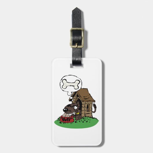 犬小屋の荷物タグ ラゲッジタグ (正面縦)