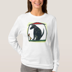 犬小屋の骨ペット Tシャツ