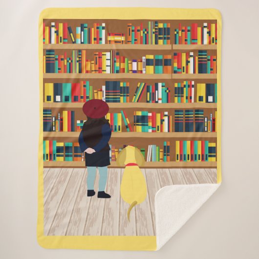 犬小屋へ行く本を選べ シェルパブランケット (正面)