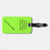 犬小屋または木枠IDのラベル ラゲッジタグ (裏面横)