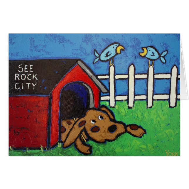 犬小屋カード (正面横)