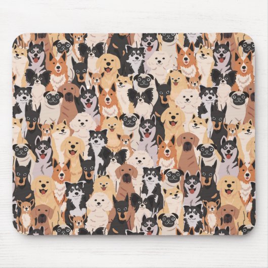 犬尽くしマウスパッド マウスパッド (正面)