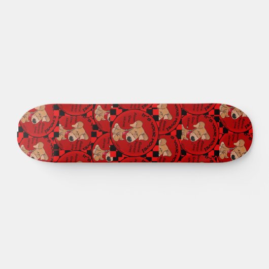 犬市松模様にの動き スケートボード (横)