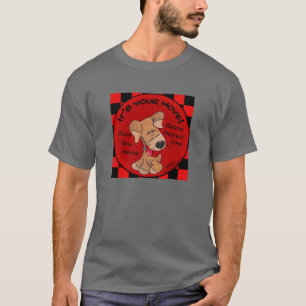 犬市松模様にの動き Tシャツ