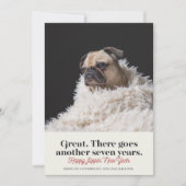 犬年の新年の写真の挨拶 シーズンカード (正面)