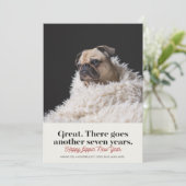 犬年の新年の写真の挨拶 シーズンカード (スタンド正面)